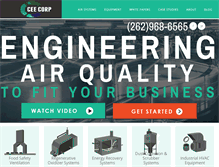 Tablet Screenshot of cee-corp.com